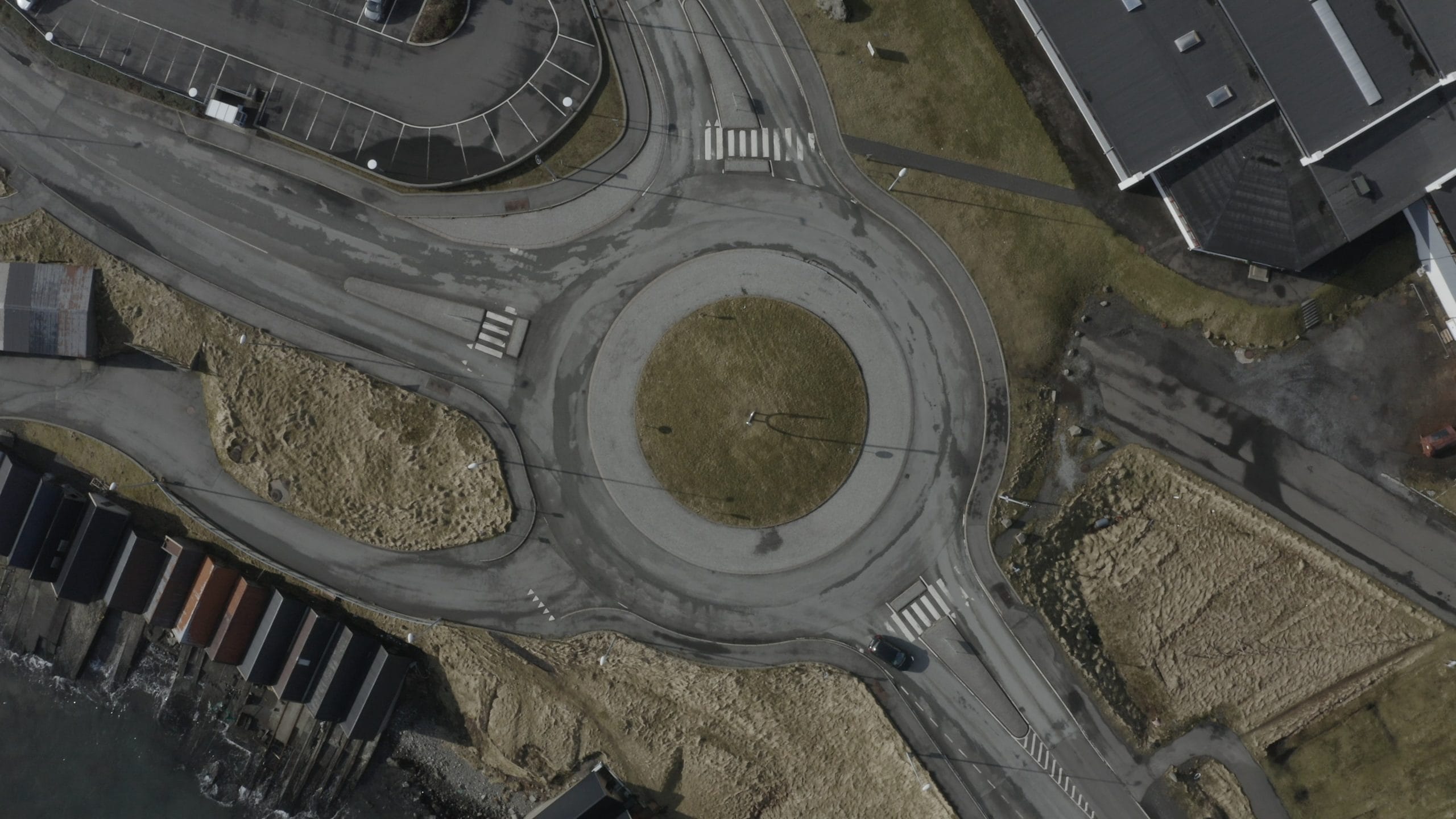 Roundabout in Klaksvíkar Municipality - (Video) - (Spring)